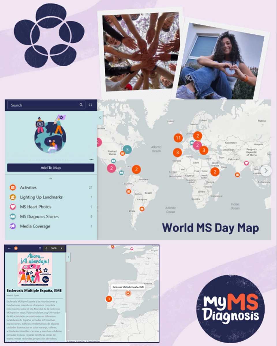esclerosiseme's tweet photo. 🕛 ¡Mañana es el Día Mundial de la Esclerosis Múltiple!

🔝 ¡Alrededor de 40 actividades organizadas por Asociaciones y Fundaciones de EM miembros de Esclerosis Múltiple España se están celebrando en diferentes lugares de nuestro país!

🟠 Jornadas informativas 🟠 Exposiciones 🟠Iluminación en naranja de edificios emblemáticos de algunas ciudades 🟠 Talleres 🟠 actividades infantiles 🟠 Carreras y marchas solidarias 🟠 Jornadas festivas 🟠 Regatas benéficas 🟠 Obras de teatro 🟠 Mesas redondas 🟠 Proyección de vídeos 🟠 Charlas 🟠 Flashmob 🟠 Mesas informativas 🟠 Conciertos 🟠 Concurso de enceste de basket 🟠 Pintura de mural 🟠 etc.

➡️ ¡Participa en la Asociación o Fundación de personas con EM más próxima a tu domicilio!

➡️ ¡Toda la info en https://t.co/N1KhrxRYjY!

📆 30 de mayo: #DiaMundialEsclerosisMultiple #MiDiagnósticodeEM #EsclerosisMúltiple
#WorldMSDay #MyMSDiagnosis @WorldMSDay