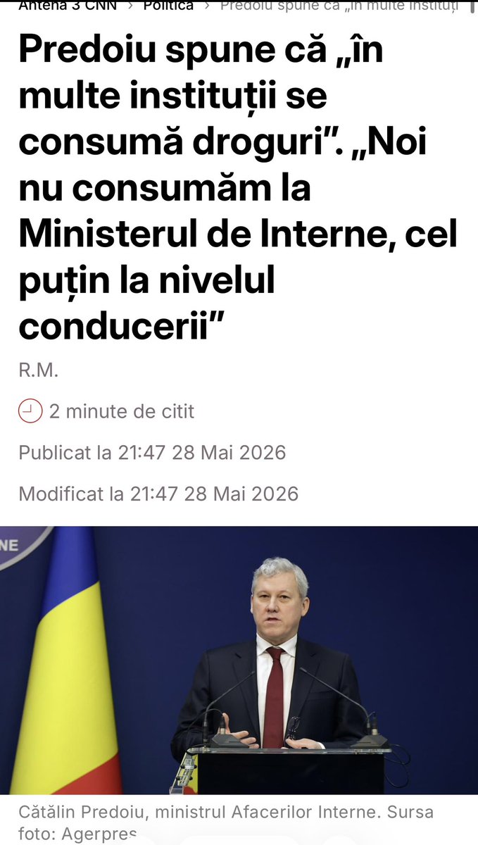 realdanielnita's tweet photo. Neata! O drona ruseasca s-a prabusit azi noapte intr-un apartament de locuinte din Galati,  intre timp Predoiu de la ministerul de interne zice asta👇Cum comentati?😂 https://t.co/A4LEGphhGx