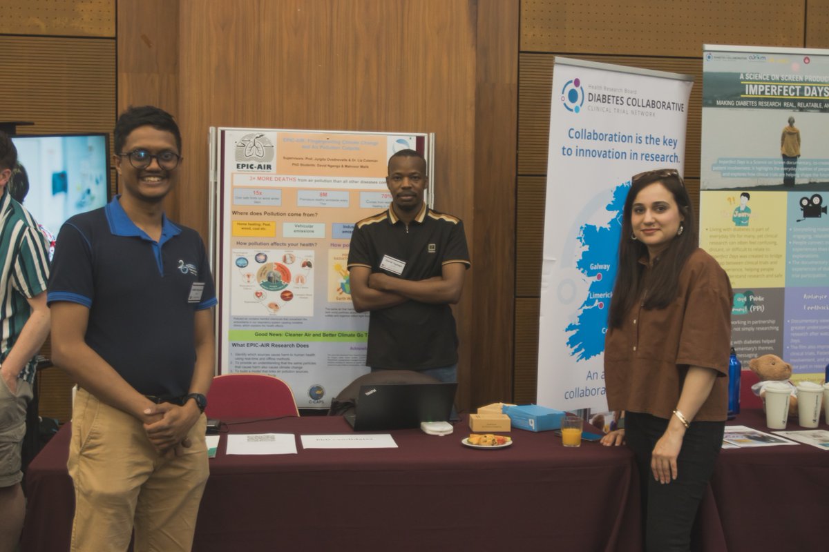 Mace_Head's tweet photo. Our group @CCAPS_NUIGalway  was well represented at the University of Galway Community Engagement event. We focused on communicating science and research to communities, a key part of #EpicAir and PEACE-AIR. Together, the projects address air quality, health, climate impacts, and cleaner air solutions through research, policy, and cross-border collaboration.
#EpicAir #PeaceAir #CommunityEngagement