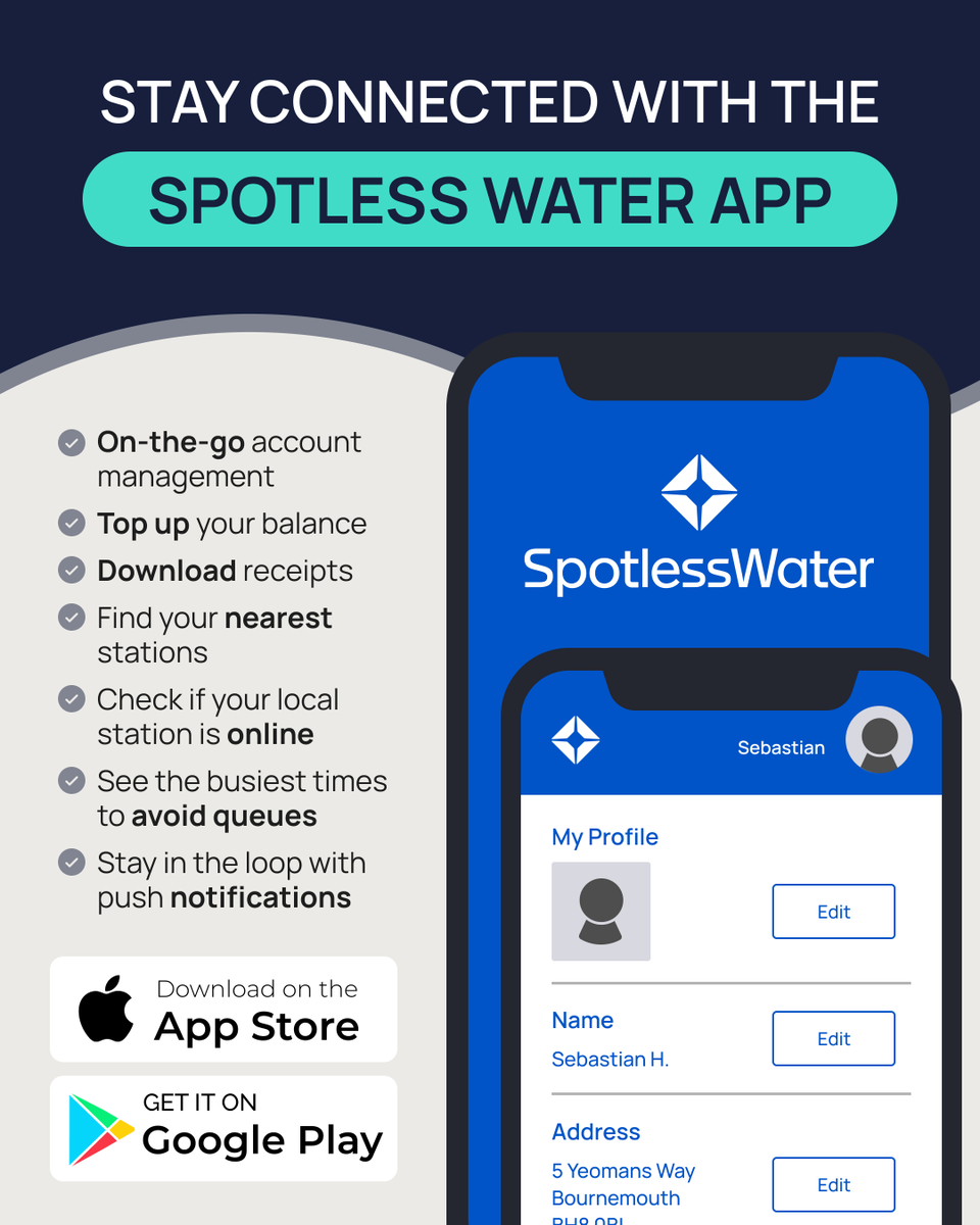 WaterSpotless's tweet photo. If you haven’t already, download the Spotless Water app and enjoy all the convenience and benefits at your fingertips!😊

Download now on App Store or Google Play:

https://t.co/6zGMpEMKkT

https://t.co/e8ZK44ON8M

#DownloadOurApp #SpotlessWater https://t.co/kpRsRGHUYs