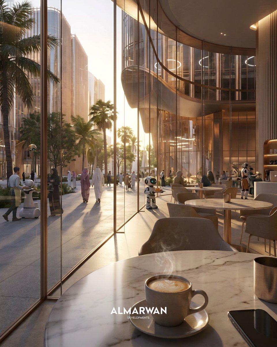almarwan_dev's tweet photo. Imagine working in a district where your favorite café is just steps away. 

#AlMarwanDevelopments
#Sharjah #District11byAlMarwan #CommercialSpace #CafeAesthetic https://t.co/Q3KEotRnKc