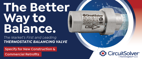 CircuitSolver's tweet photo. The CircuitSolver product line uses self-actuating thermostatic technology to continuously adjust flow based on temperature, helping systems stay consistent. Discover our thermostatic balancing products for a variety of plumbing applications and retrofits: https://t.co/OlLF3KmPdP https://t.co/82C9ZmIH0v