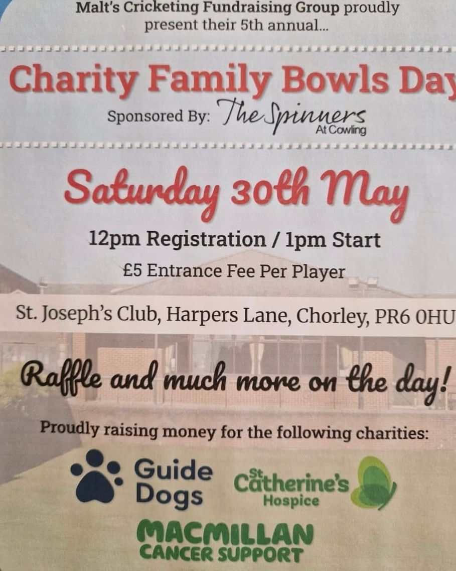 chorleyguidedog's tweet photo. Just a reminder, the Family Bowls day is taking place tomorrow!  It should be fun!

#Chorley #GuideDogsUK #GuideDogs #GuideDogsForTheBlind https://t.co/nBAYfSHUQi