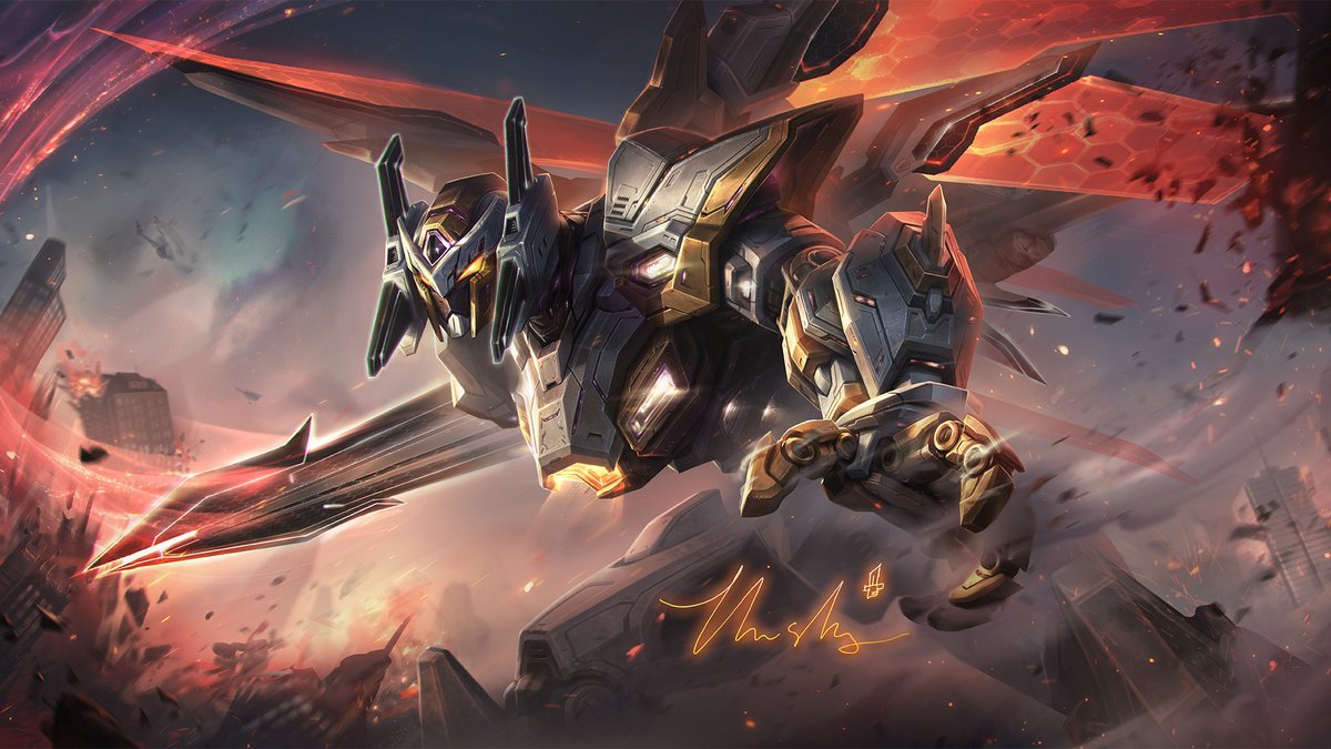 wildriftDE's tweet photo. Deinen Gegnern so richtig den Hintern aufzureißen fühlt sich als Mecha einfach besser an 🔥🦾 https://t.co/eMloNCd3fn