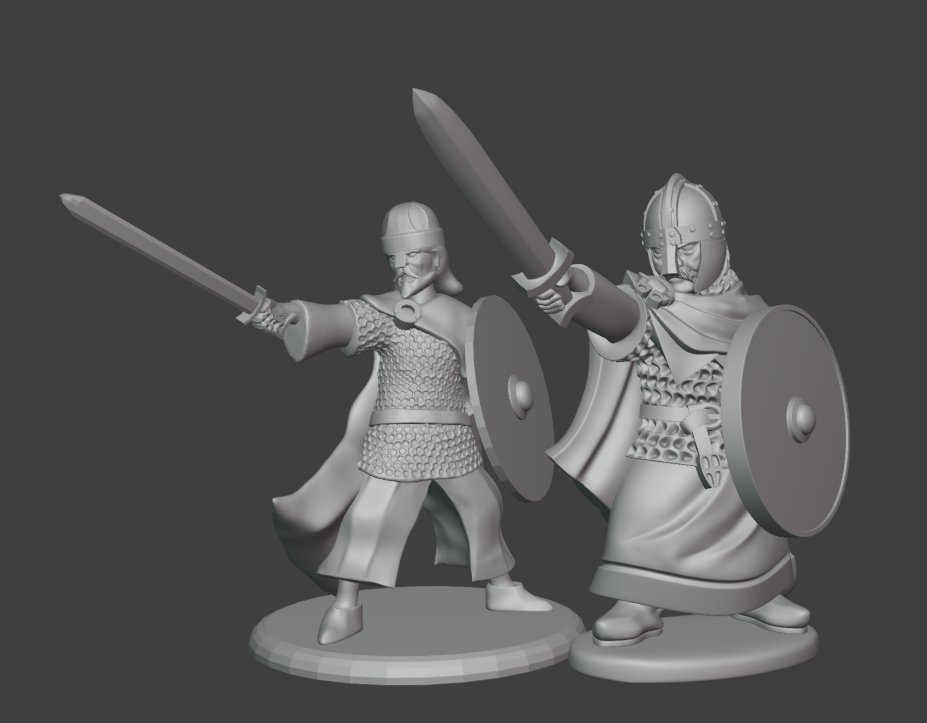 ManauMiniatures's tweet photo. I would go on to reuse the pose for the Pictish Toisech I released in January (which was actually printable) https://t.co/I6R2dk5ovy