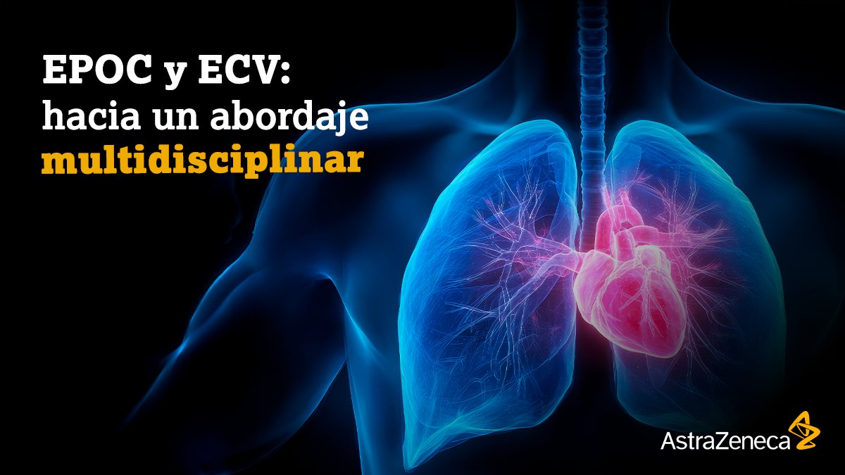 AstraZenecaES's tweet photo. ¿Sabes que la EPOC y las enfermedades cardiovasculares (ECV) guardan una estrecha relación que potencia el riesgo cardiopulmonar? 

La primera aumenta el riesgo cardiovascular y, a su vez, la segunda puede agravar las condiciones respiratorias. 🫁🫀👩🏼‍⚕️ https://t.co/DZykpZocQA