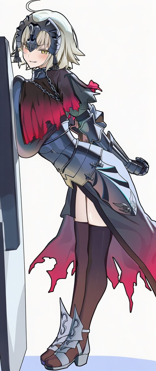 TakoTama02's tweet photo. ジャンヌ・オルタ                                                                                                                                                                                                                                                                                     This is an original SFW anime illustration. Clean and safe.