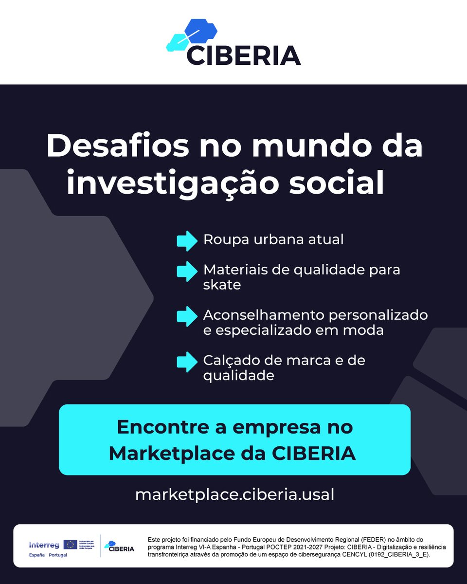 ProyectoCiberia's tweet photo. A #KLAB junta-se ao #Marketplace e dá resposta a estes desafios.

Para tal, oferece aconselhamento sobre moda urbana e aplicada no Marketplace da #CIBERIA.

➡️Descubra aqui: https://t.co/T18jzfz5RR

🌐https://t.co/LR2IMfTxqE

#shop #cibersegurança #modaurbana #skate #Salamanca https://t.co/T0b4tVpLuH