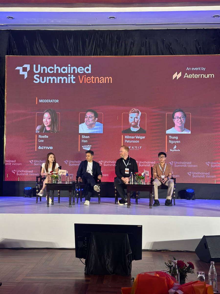 nonolee97's tweet photo. Had the opportunity to moderate a panel at the @UnchainedSummit 2026 on “Web3 Gaming & Consumer Adoption: Building Products Beyond the Crypto Niche.”

It was a privilege to be joined by:

Shan Han from  @animocabrands 
Hilmar Veigar Pétursson from  @FenrisCreations
Trung Nguyen from @SkyMavisHQ @AxieInfinity 

A few insights that stood out from the conversation:

🎮 On sustainability in Web3 gaming, Shan shared that long-term success doesn’t come from tokenomics alone. The foundation has always been the same as traditional gaming: build something genuinely fun. Players may be attracted by incentives, but they stay because the game is enjoyable. Sustainable ecosystems are built around strong gameplay, engaging communities, and products people would use even without financial rewards.

🚀 On the journey of Axie Infinity, Trung offered a candid reflection on the highs and lows of building one of Web3’s most influential games. He spoke openly about lessons learned from rapid growth, the challenges that came with scaling during the bull market, and how the team has evolved its thinking since then. What was particularly interesting was hearing how Sky Mavis is now focused on building for longevity, creating stronger game experiences, and supporting a broader ecosystem beyond a single title.

💡 On fundraising and building as a game studio today, Hilmar shared a perspective that many founders needed to hear. Rather than optimizing solely for fundraising narratives, game builders should focus on creating products that players genuinely care about. Capital is important, but conviction, execution, and a clear vision remain the strongest signals to investors. He also highlighted how the fundraising environment has matured, requiring founders to demonstrate sustainable business models rather than relying on hype cycles.

Thank you to all three speakers for the honest insights, and to everyone who joined us for the session.

This is also the kind of conversation we’re excited to continue at Malaysia Blockchain Week 2026 @MalaysiaBCW this July, where we’ll be bringing together global founders, investors, gaming leaders, and ecosystem builders in Kuala Lumpur to explore the next wave of Web3 adoption.

#Web3Gaming #BlockchainGaming #UnchainedSummit #AnimocaBrands #SkyMavis #Gaming #Web3 #GameFi #ConsumerAdoption