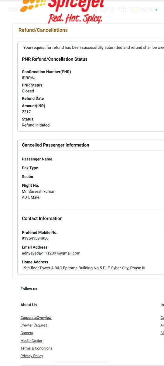 KumarAdity54422's tweet photo. @GoibiboSupport Booking id -GOFLDSTAL5OE2275254
Mob no- 9541594950
Why my amount refunded is 301 my total refund amount is 2217 my amount is less than tha airline refund pnr is IDRQVJ https://t.co/Ql7P8rWMvc