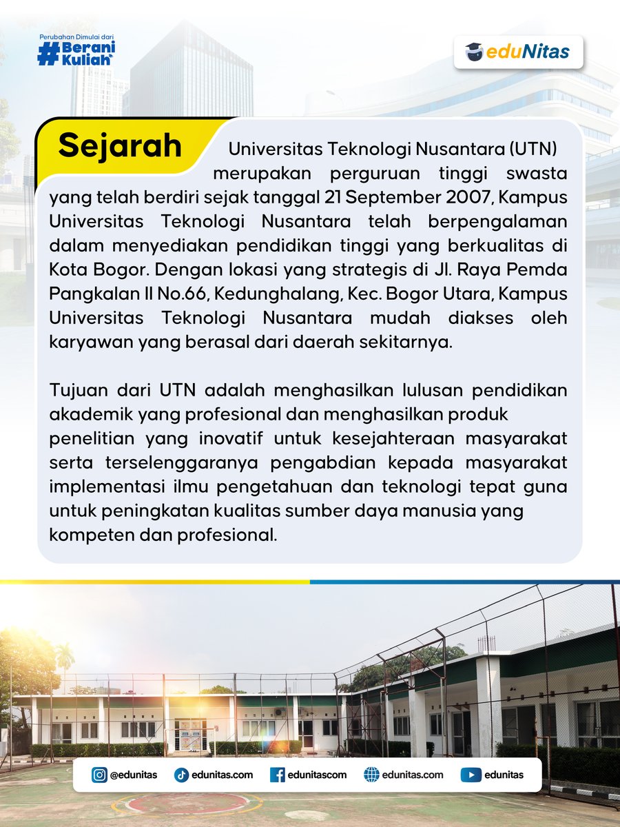 edunitas's tweet photo. Banyak orang pengen hidupnya naik level…
tapi masih takut mulai
🎓 UTN Bogor
🎉 GRATIS biaya pendaftaran
💸 Bisa dicicil sampai lulus
⏰ Bisa sambil kerja

Kalau bukan sekarang, mau kapan lagi? 🚀
📌 https://t.co/1JJKvia3Q3
#BeraniKuliah #UTNBogor #KuliahKaryawan #KuliahOnline https://t.co/w7Yo3n7XSs