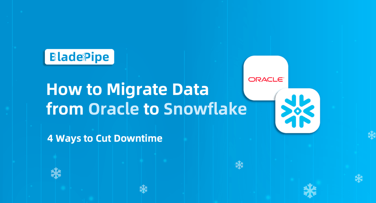 BladePipe's tweet photo. Migrating Oracle to Snowflake❄️?
We compared 4 common approaches: manual export/import, batch ETL, Kafka/OGG streaming, and CDC replication.

👇Read the full guide here.
https://t.co/RZHmA2GuWJ 

#oracle #snowflake #dataintegration #etl https://t.co/vSheWd459B