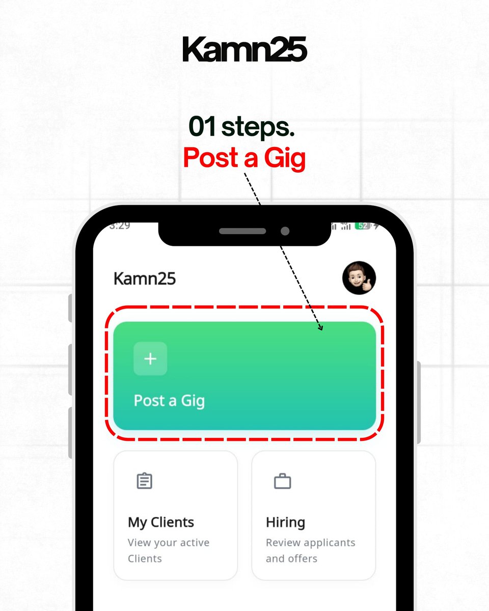 25kamn's tweet photo. Itna simple hai:

01 - Jo chahiye woh task post karo.
02 - Nearby banda notification dekhe, accept kare.
03 - Kaam ho jaata hai. Tum baithe raho.

Minimum Rs. 150. Koi subscription nahi. Koi monthly fee nahi.

APK link: 🔗 https://t.co/1pf1V8Ave2

#Kamn25 https://t.co/yGtSwovce2