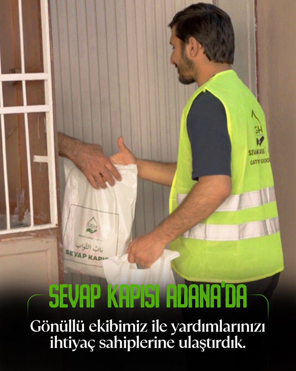 dgh_sevapkapisi's tweet photo. 📍Sevap Kapısı Adana'da 

Gönüllü ekibimiz ile ihtiyaç sahiplerine yardımlarınızı ulaştırmaya devam ediyoruz. 

Allah kabul etsin. 

Online bağış için: https://t.co/2cizzYmAXD

#KurbanBayramı