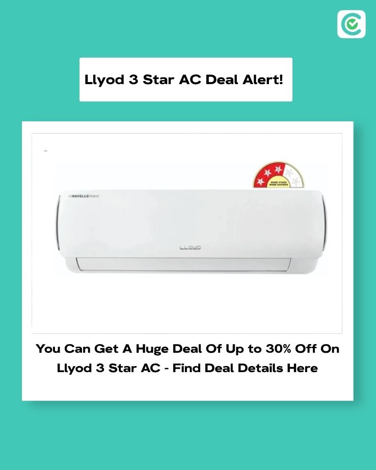 CashifyTechByte's tweet photo. Lloyd AC Sale is here! We bring you a limited-time deal on the Lloyd 3-star 6-in-1 AC, which is coming at a huge 30% off! 

Want to know more about this offer?

Then check this out: https://t.co/cUboADl8SP

#llyodac #airconditioner #aconamazon #amazonbuy https://t.co/K5IsuyPFHb
