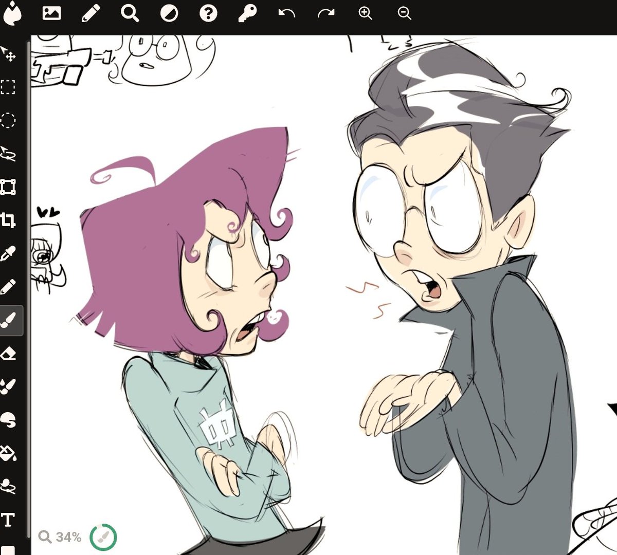 RandomlyF0Z0's tweet photo. gaz and dib on da Magma #iztwt #invaderzim https://t.co/2GUVF8RczU