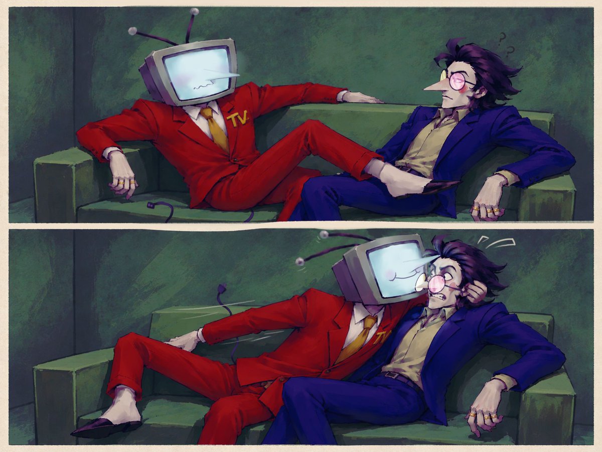 VAN1LLA_ART's tweet photo. Turned a painting into a little gif, I thought it was kinda cute. 

#spamtenna #deltaruneart https://t.co/0SemHbLJNy