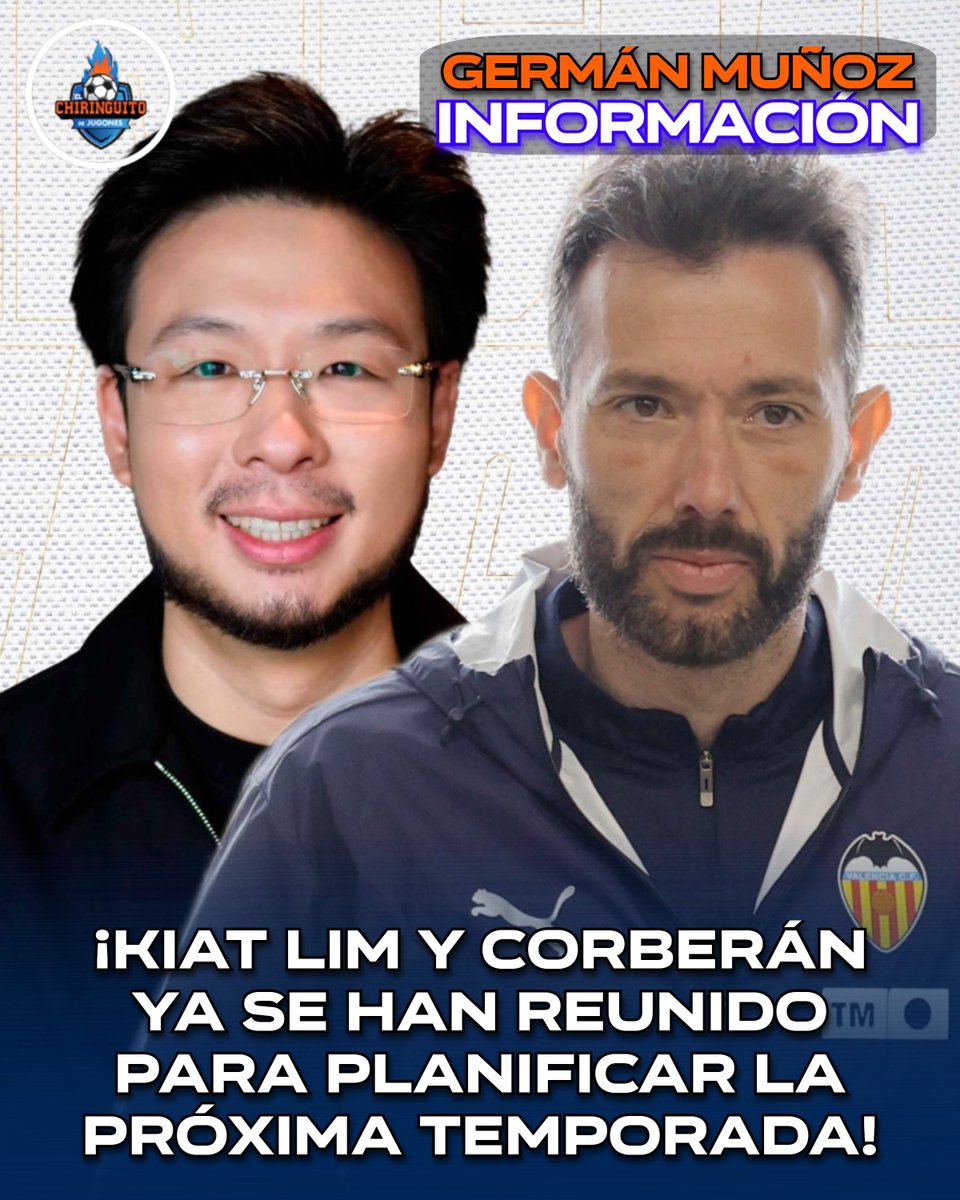 elchiringuitotv's tweet photo. ✅️ ¡Kiat Lim, Gourlay y Corberán planean la próxima temporada a través de reuniones telemáticas!

🔥 El Valencia quiere cerrar a Guido y no pretende vender a Javi Guerra. 

ℹ️ @german_ml23. https://t.co/uINcAdYZAw