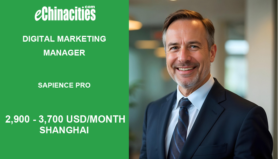 eChinacities's tweet photo. Digital Marketing Manager in Shanghai,China
https://t.co/sbOb6tYDZk

#Jobs #chinajobs #JobsInChina #careers #workinchina #SearchJobs #hiring #onlinejobs #recruitment
#eChinacities.com is a platform for #employers and #job seekers(it's free). https://t.co/HuQ9ejxn2d