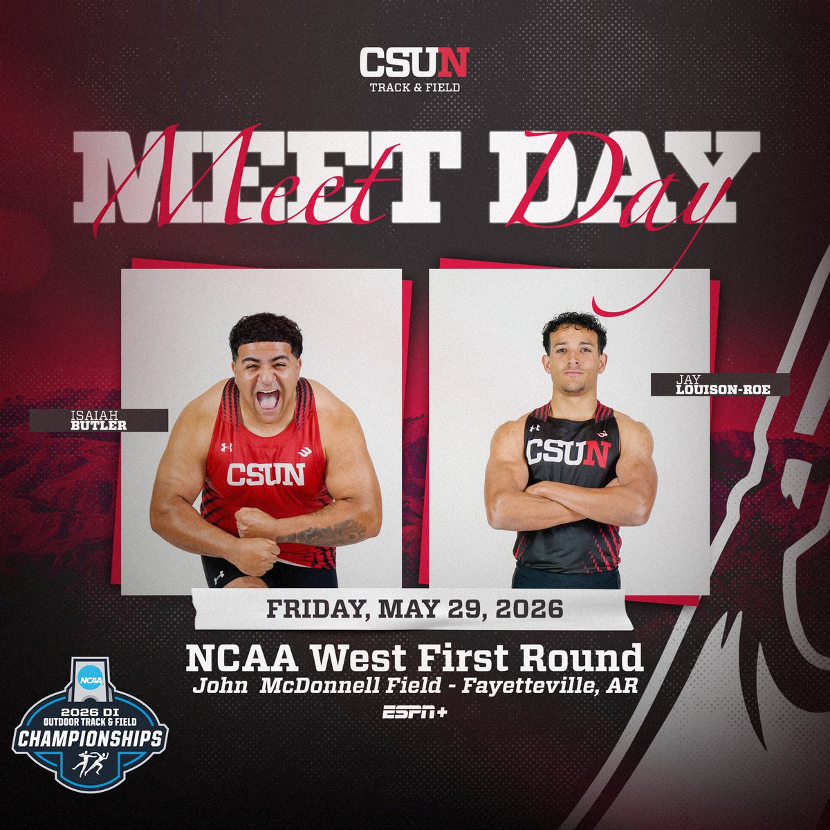 CSUNTFXC's tweet photo. Back to work in Arkansas

🆚 NCAA West First Round
📍 John McDonnell Field
📺 ESPN+
💻 https://t.co/D5I20hD5z2
📊 https://t.co/BOCv3AClf5 

#GoMatadors https://t.co/B8A6zg4fu0