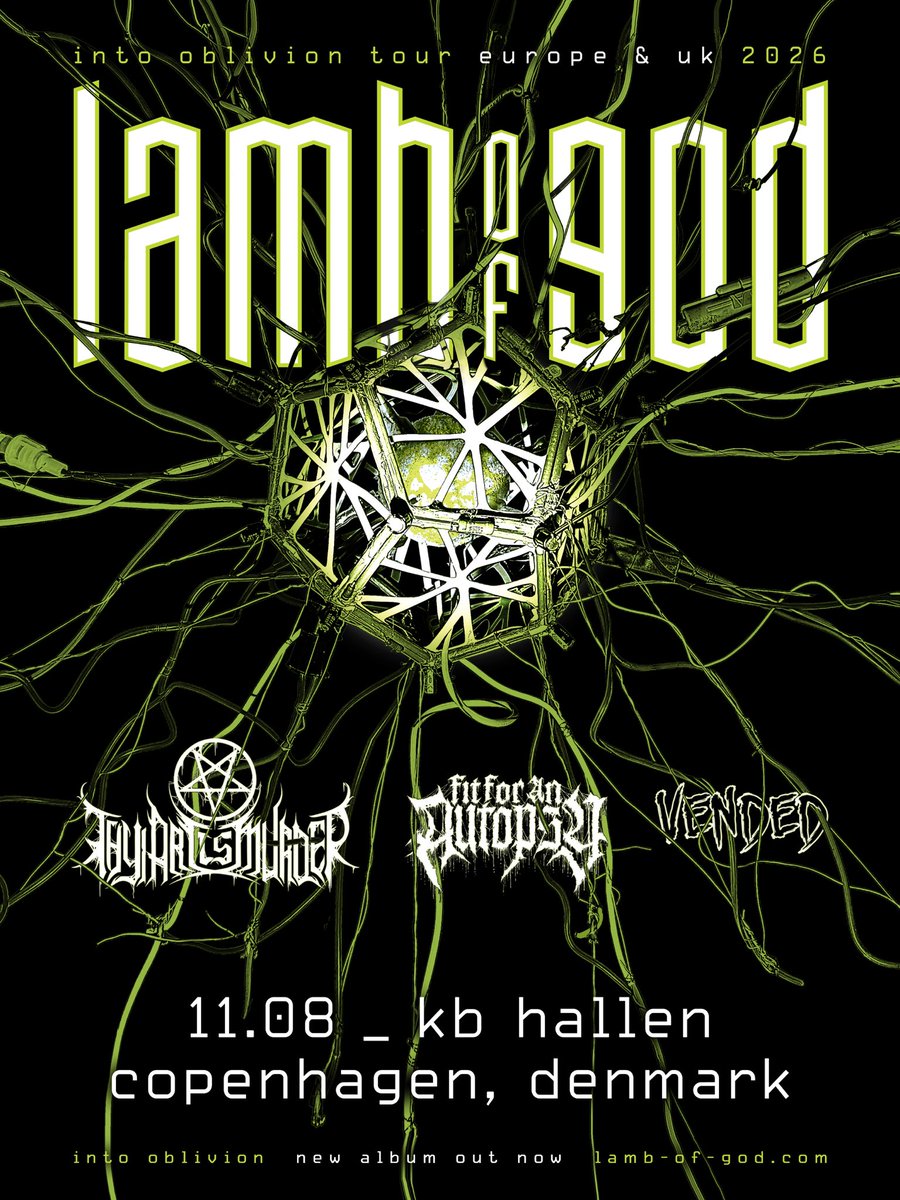 lambofgod's tweet photo. Europe, only 3 headline shows between our summer festival run. Grab your tickets while you still can. 

Joined by special guests @orbitculture, Black Tooth, @thyartismurder, @BleedFromWithin, @fitforanautopsy, and @OfficialVended.

07.24 | Istanbul, Türkiye | Bonus Parkorman
08.03 | Leipzig, Germany | Haus Auensee
08.11 | Copenhagen, Denmark | K.B. Hallen

https://t.co/95FubTnD97