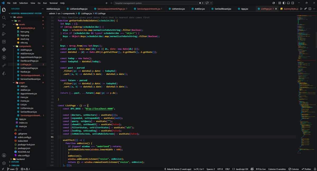 AdarshKumar206's tweet photo. Hello Coders,

Project - Hospital Management System using MERN Stack.
• List Doctor Page added.
• Search functionality is also there.
• After expanding can see all the doctors details.

#mern #reactjs #nodejs #expressjs #mongodb #clerk #buildinpublic #LearnInPublic #connect https://t.co/qSIXi6TgkR