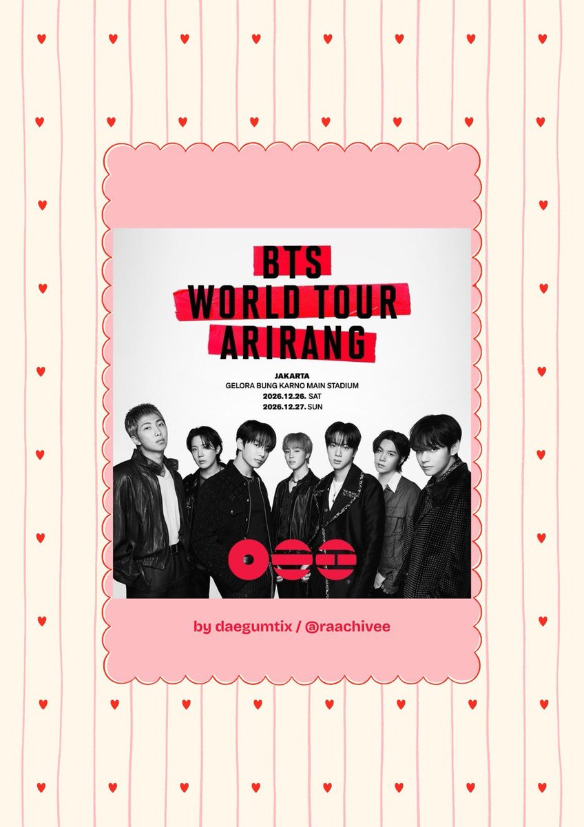 OPEN JASA WAR WORLD TOUR BTS ARIRANG tweet media