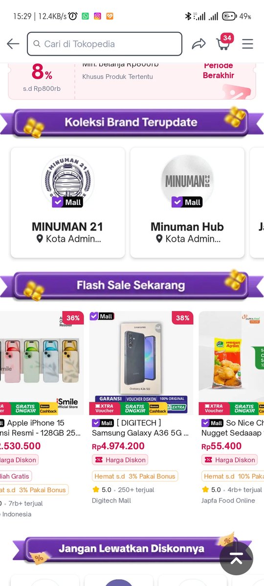 areefhani's tweet photo. @tokopedia samsung sih worth it
#UntungKamis #MallMegaDeals https://t.co/bP4iH7NTvp
