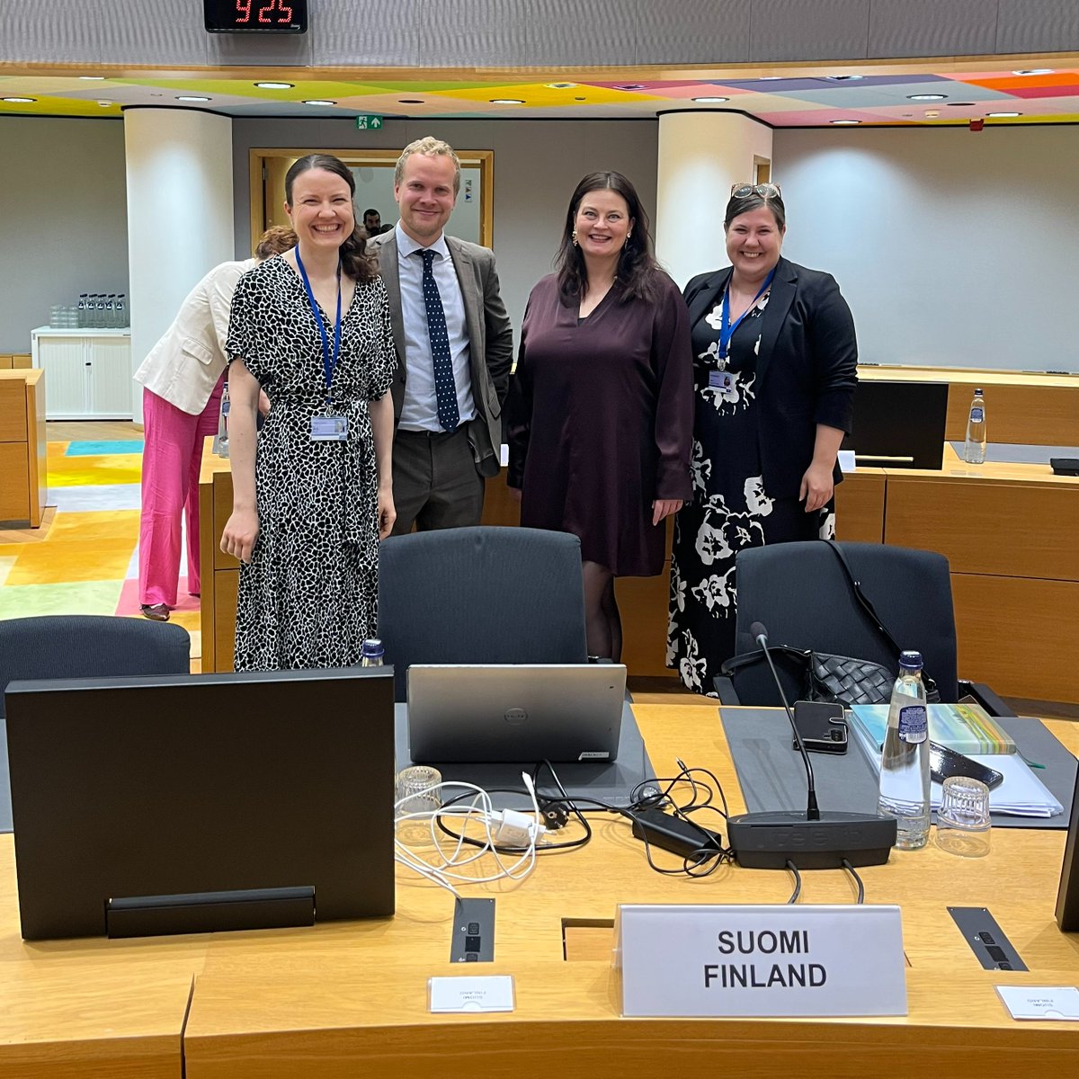 FinlandinEU's tweet photo. 🇪🇺 #COMPET Day 2 focuses on Research &amp; Space. 
Today’s agenda includes:

🔹 Horizon Europe package
🔹Council Recommendation on science diplomacy
🔹EU Space Act
🔹Space for economic security

🇫🇮 is represented by State Secretary @kristiinakokko.

🔗https://t.co/DGLws013R7 https://t.co/seQOJFRiwK