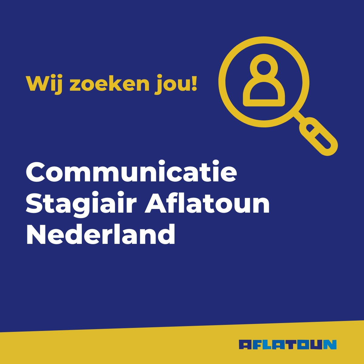 Aflatoun's tweet photo. Wij zoeken jou!

Aflatoun Nederland zoekt een enthousiaste Communicatie Stagiair om ons te helpen groeien op sociale media, onze website te versterken en meer scholen, partners en jongeren te bereiken.

📍 Amsterdam
🗓️ Deadline: 15 juni 2026

Solliciteer: https://t.co/xLY5ASzmuT https://t.co/Igki86vygd