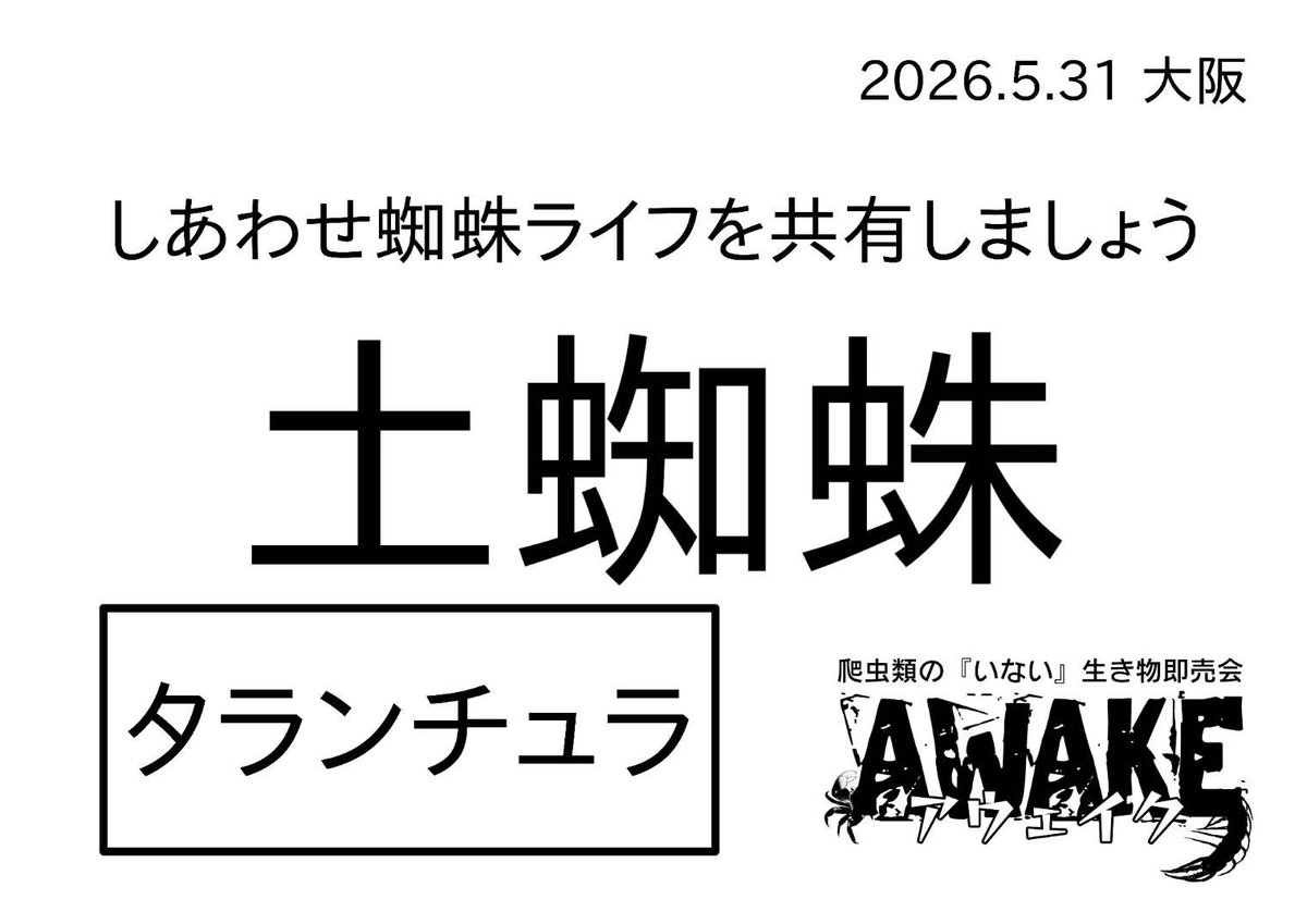 AWAKE98411039's tweet photo. 2026年5月31日大阪AWAKE出店者紹介② https://t.co/SptVhSd5rk
