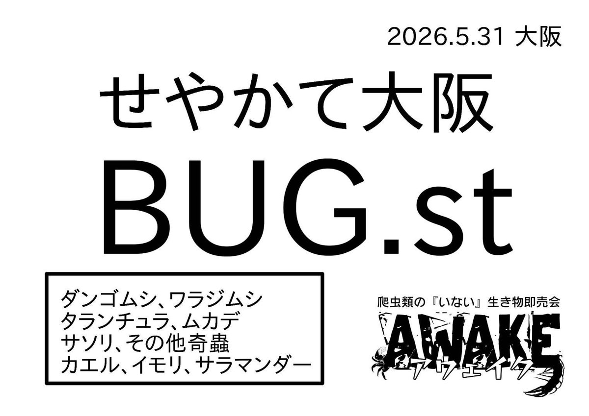AWAKE98411039's tweet photo. 2026年5月31日大阪AWAKE出店者紹介③ https://t.co/VWZPeTiPA7