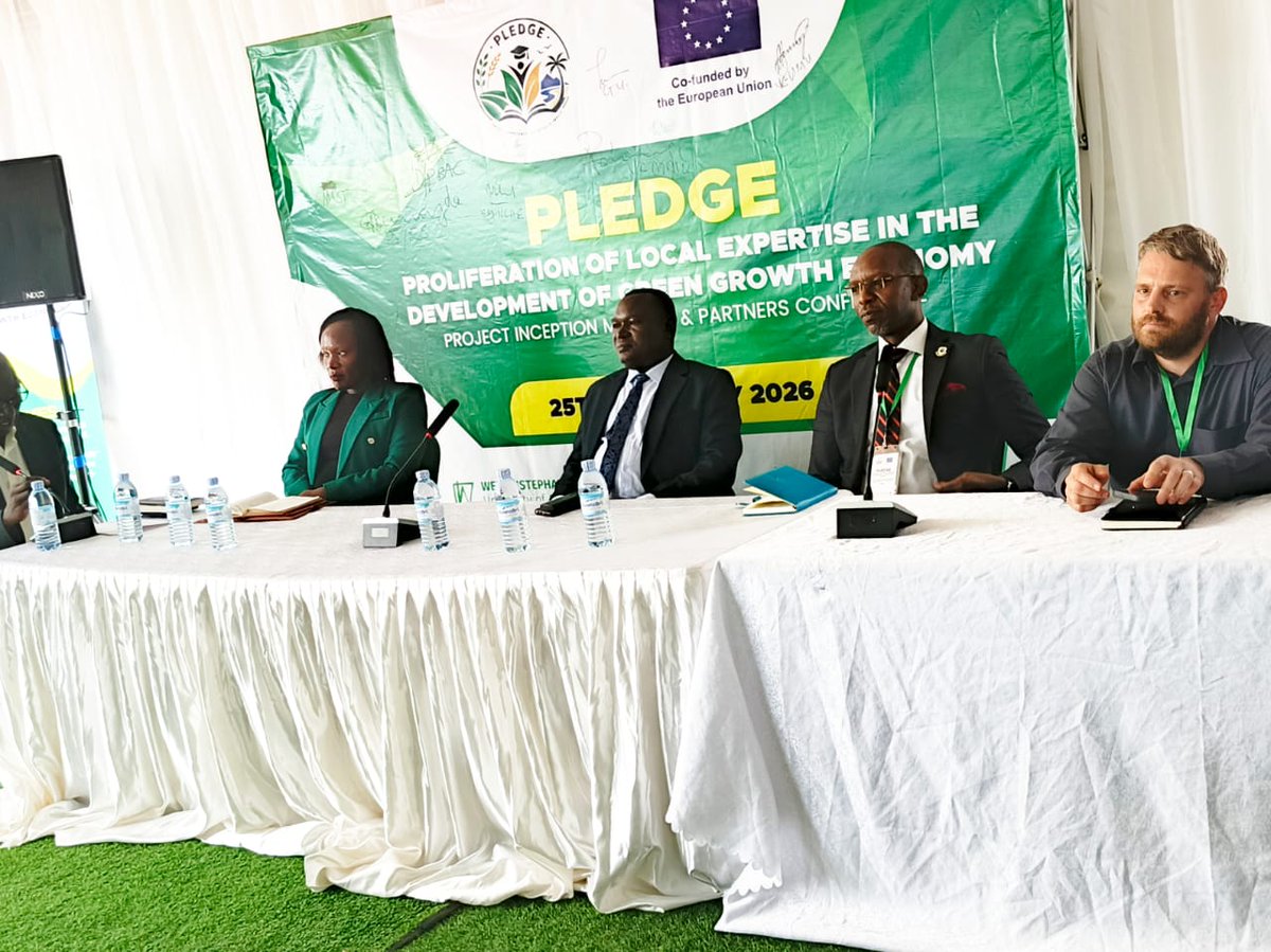 biosyntecuganda's tweet photo. Biosyntec Uganda’s Executive Director, Mr. Florian Knaus, joined the PLEDGE Project panel to talk green skills & industry-academia linkages.
Students need practical skills + industry readiness to close the academia-labour gap.
#GreenSkills #ErasmusPlus #PLEDGEProject #Avocado https://t.co/mMjUMbXfeS