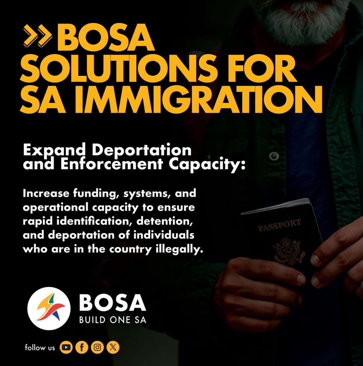 BuildOneSA's tweet photo. 3. Expand deportation and enforcement capacity.
4. Digitise migration and work systems.

#BuildOneSA https://t.co/32KvVMM53g