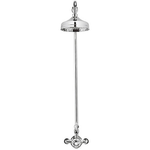 Taps4Less's tweet photo. Crosswater Belgravia thermostatic 1 outlet exposed shower kit in chrome finish with valve, rigid riser and 8" round head, £814 at Taps4Less. https://t.co/wnM2VrumIX https://t.co/7BJGQ7Dte0