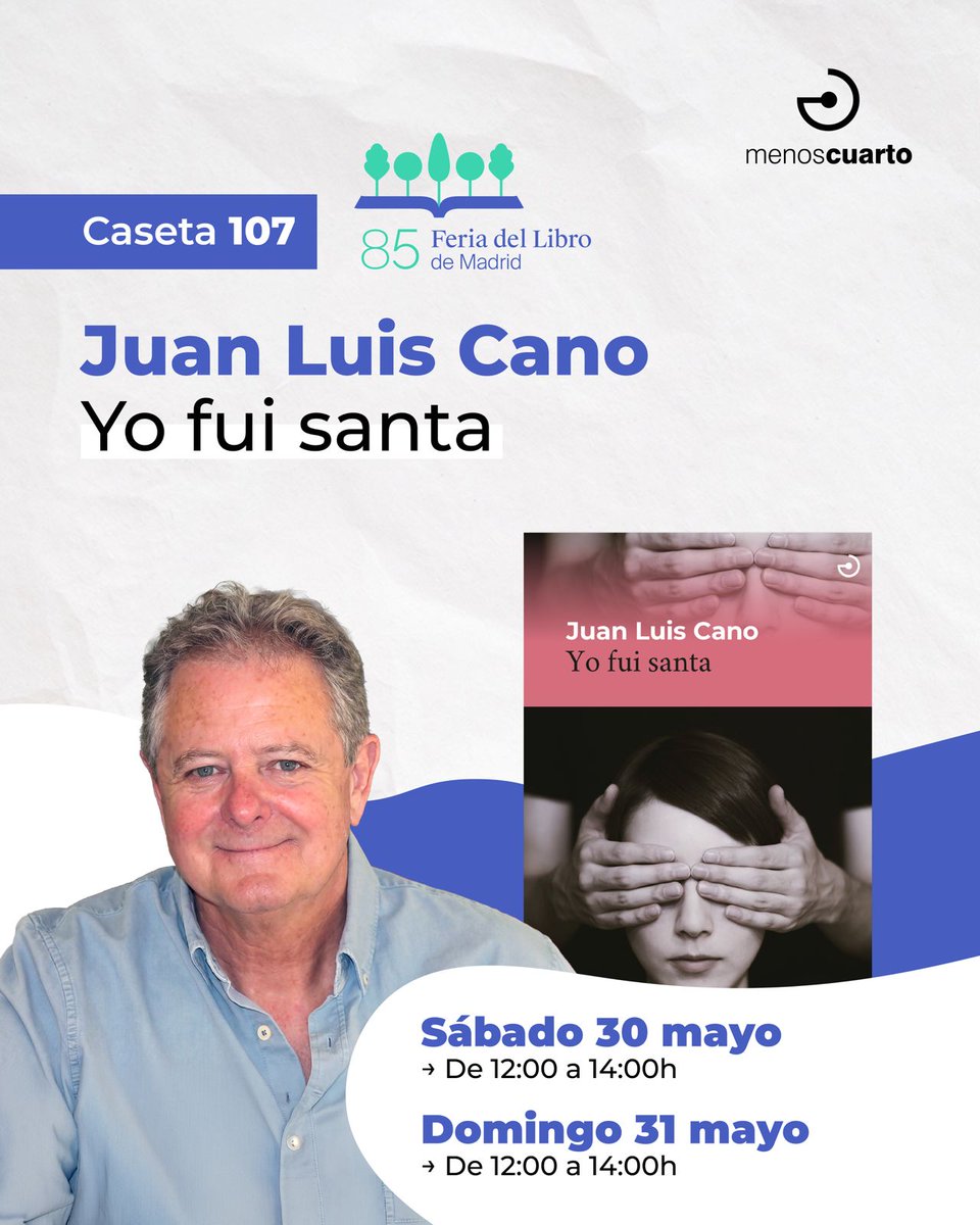 juanluiscano's tweet photo. Si no tenéis plan para las mañanas de este fin de semana pasaros por la feria del libro de Madrid y ya sí de paso vais a esta caseta allí estaré de 12 a 14 y si queréis os firmo mi último libro y si no, pues no, pero vamos, que sería estupendo. https://t.co/IXDDQ1C1H5