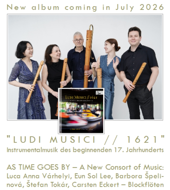 TYXart's tweet photo. Release Preview: new album "LUDI MUSICI // 1621"
Instrumental Music of the Early 17th Century

AS TIME GOES BY – A New Consort of Music

#ludimusici #astimegoesby #TYXart #note1music
#release #earlymusic #vienna #recorder #blockflöte

Info: ♪♫♪ July '26 https://t.co/K24n4h382I https://t.co/nPyKVRP6Lt