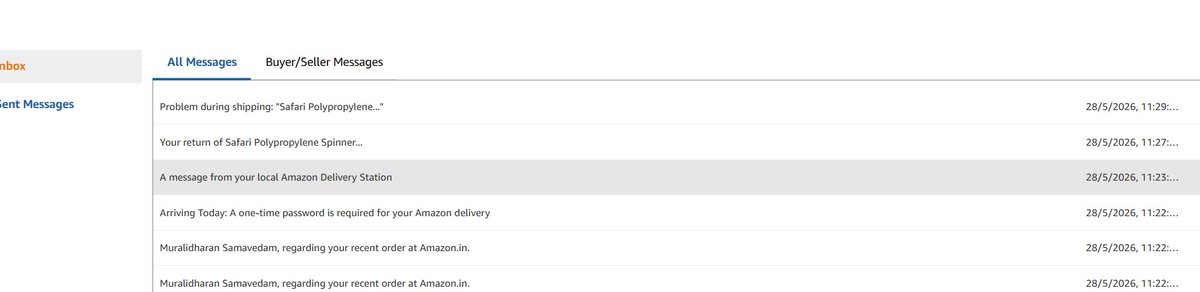 muralisamavedam's tweet photo. @AmazonHelp Nivedhan - Where is the mail that Amazon claims to have sent to my Inbox? Please rename yourself as Amazonnohelp. For Rs 4999 Amazon is making me run from pillar to post. @AmazonHelp https://t.co/gAtunIc7nA