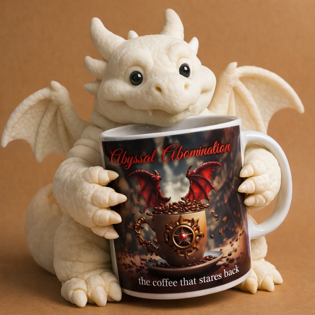 mrshekel's tweet photo. @TheEdVerse @sampullara  I  made  coffee tonight so strong that nobody can sleep. So my son and I came up with some names.... I actually did the image on the coffee mug but he did the marshmallow dragon correction  the stay puffed marshmallow dragon with ai. https://t.co/n5mRuZlVcA