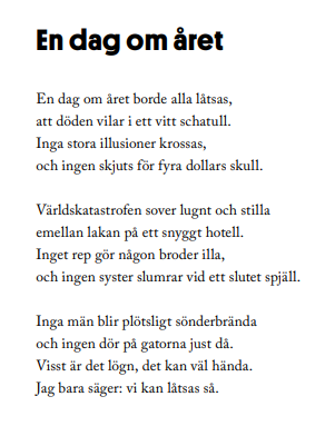 Bringselius's tweet photo. Stig Dagerman. Om att se ljuset i stället för mörkret och lika aktuellt idag.
#fredagspoesi https://t.co/kY8HZCiwqp