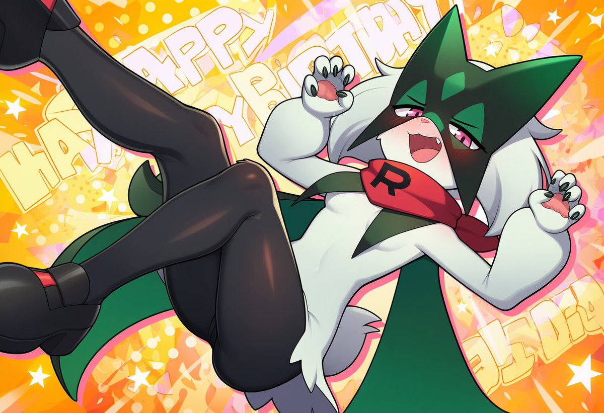 MuluLota's tweet photo. My birthday is here!
Thank you all those who I meet and had fun, hope to be able to keep it up like that!
And thank you @EvilLiko for making these images as well!
Mreow Mueaow! https://t.co/NMNnVxY2Gw