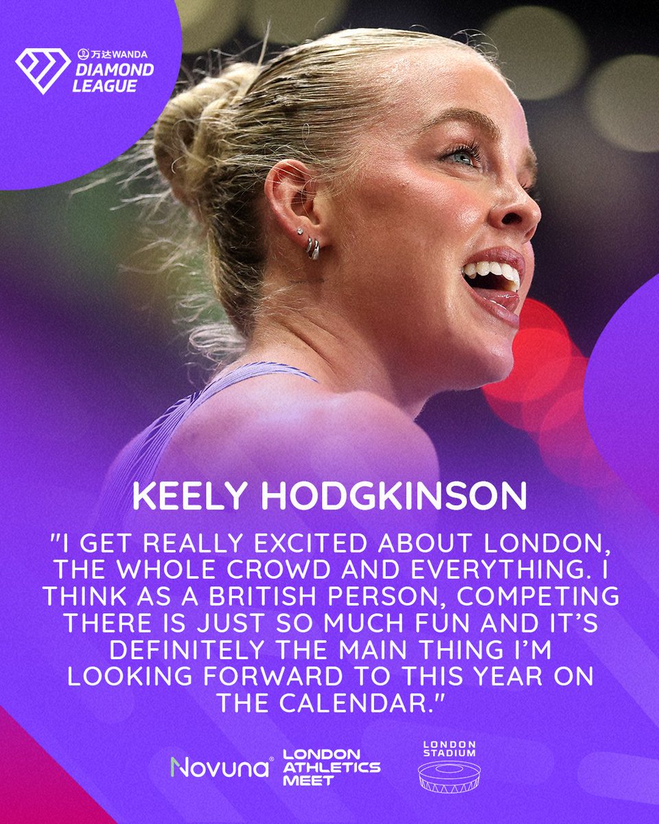 London_DL's tweet photo. The Novuna London Athletics Meet is ready for Keely Hodgkinson 🤩👑

#DiamondLeague #LondonDL https://t.co/n6EK6neO0D