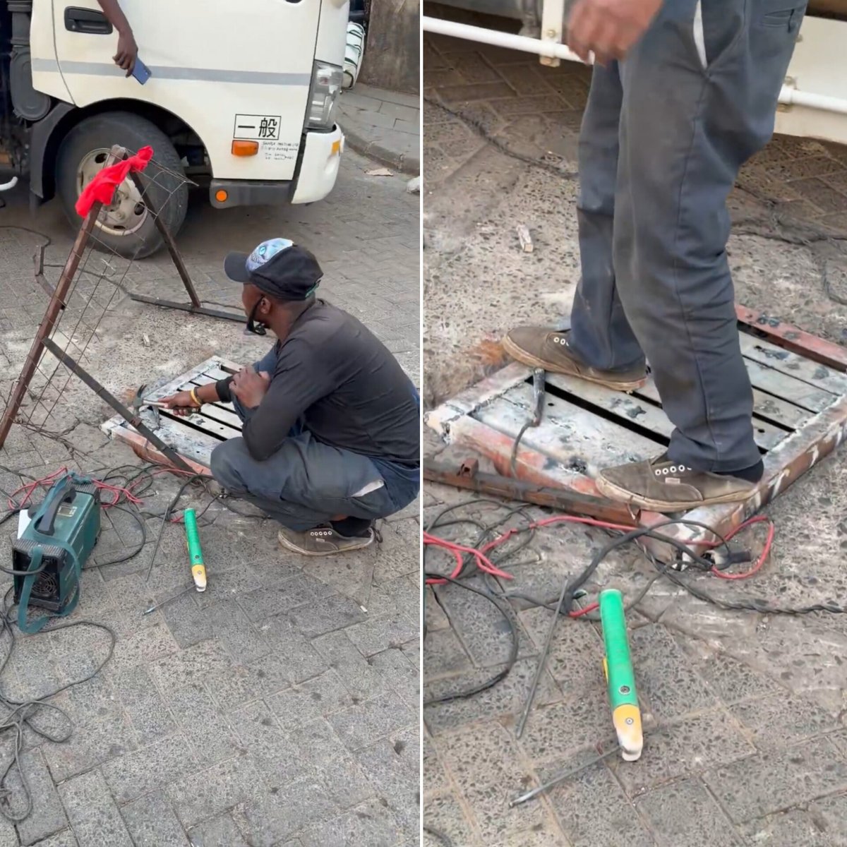 TheNairobiTimez's tweet photo. A group of local mechanics in Lang’ata took matters into their own hands and sealed a dangerous open manhole that had reportedly remained unattended for a long time despite concerns from the public.

Watch 👇📽️ https://t.co/QapX8YxFQA
