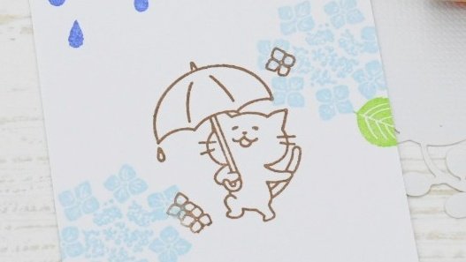 akanestamp's tweet photo. 梅雨の猫ちゃんスタンプです💠 https://t.co/jYeFozUmwZ