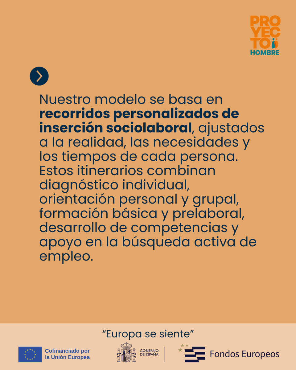 ProyectoHombre_'s tweet photo. Con #INSOLA+ impulsamos itinerarios personalizados de inserción sociolaboral, adaptados a cada persona. Combinamos orientación, formación, desarrollo de competencias y apoyo en la búsqueda de empleo, integrando también a la red familiar y comunitaria. 
👉https://t.co/X0Nl2u1Yp0 https://t.co/YJnXbnv7Lo
