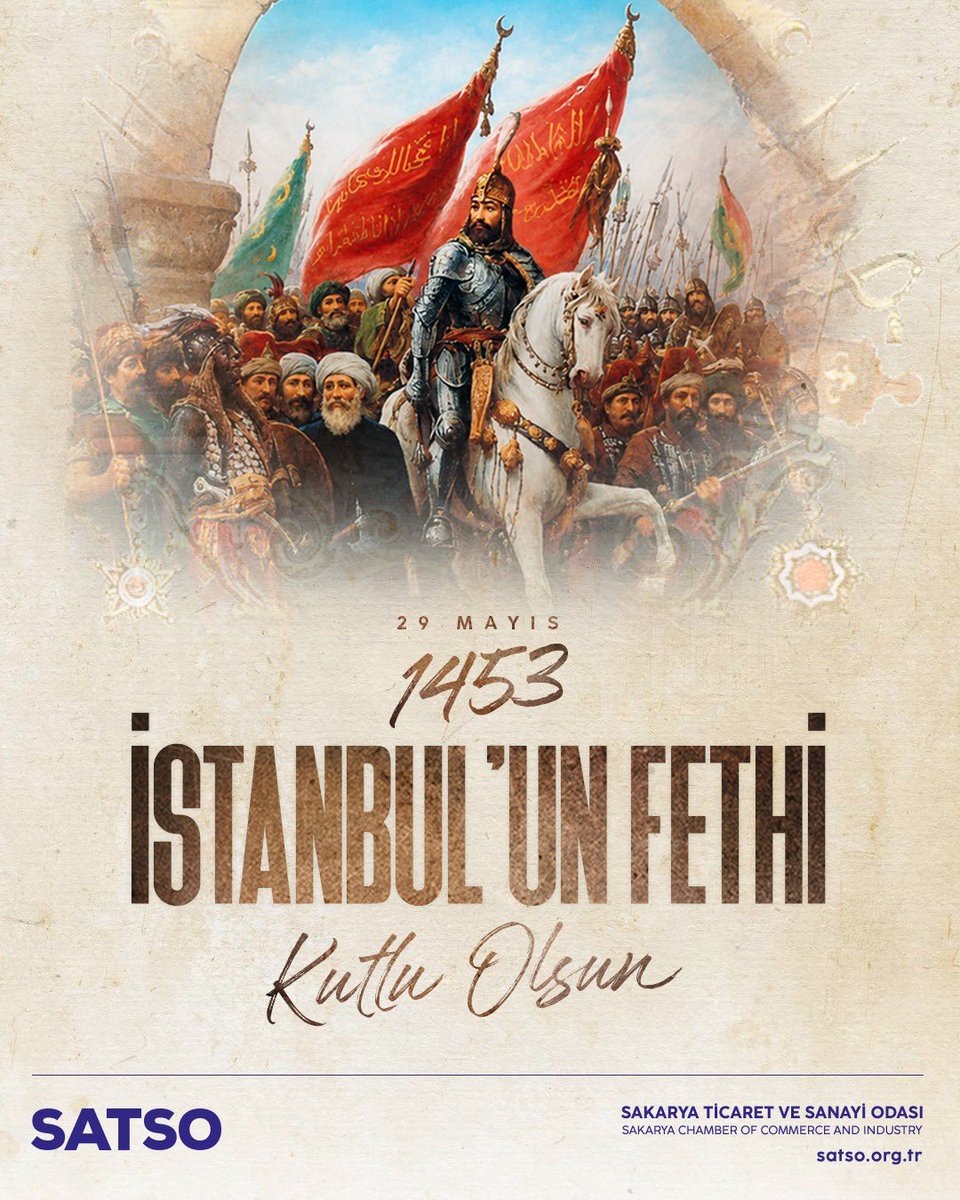 akgunaltug1's tweet photo. İstanbul'un Fethi’nin 573. Yıl Dönümü Kutlu Olsun!

Çağ açıp çağ kapatan, İstanbul’u Türk toprağı yapan Fatih Sultan Mehmet Han ve Muzaffer ordusunu minnet ve şükranla anıyorum. https://t.co/u4KsU2HQsk