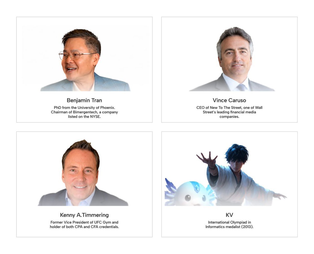Nicolas_itl's tweet photo. @inter_link may have one of the strongest teams in the industry.

Just take a look at the people behind it:

• Benjamin Tran (Chairman, InterLink Labs)
Chairman of a publicly listed company on the New York Stock Exchange. An entrepreneur with hundreds of millions of dollars in business experience and assets. (https://t.co/8CVYT1GSmv)

• KV (Chairman, InterLink Foundation)
Someone many of us know well. A computer science prodigy and International Olympiad in Informatics medalist (2013), bringing deep technical expertise and long term vision to the ecosystem.

• Vince Caruso (CMO, InterLink Labs)
Chairman of New To The Street, one of Wall Street’s leading financial media companies. He has been involved in some of the most influential media and investor awareness campaigns for publicly listed companies. (https://t.co/kyvmlpME4q)

• Kenny Timmering (CEO, InterLink Labs USA)
A seasoned financial and business executive. Former Vice President of UFC Gym and holder of both CPA and CFA credentials. If you’ve ever watched UFC, you’ll know it is the world’s premier mixed martial arts organization, home to legendary fighters such as Khabib Nurmagomedov and Conor McGregor.

Building a world class blockchain ecosystem requires more than just developers. It requires expertise in technology, finance, media, operations, compliance, and global business execution.

That is what makes InterLink’s leadership team so unique.