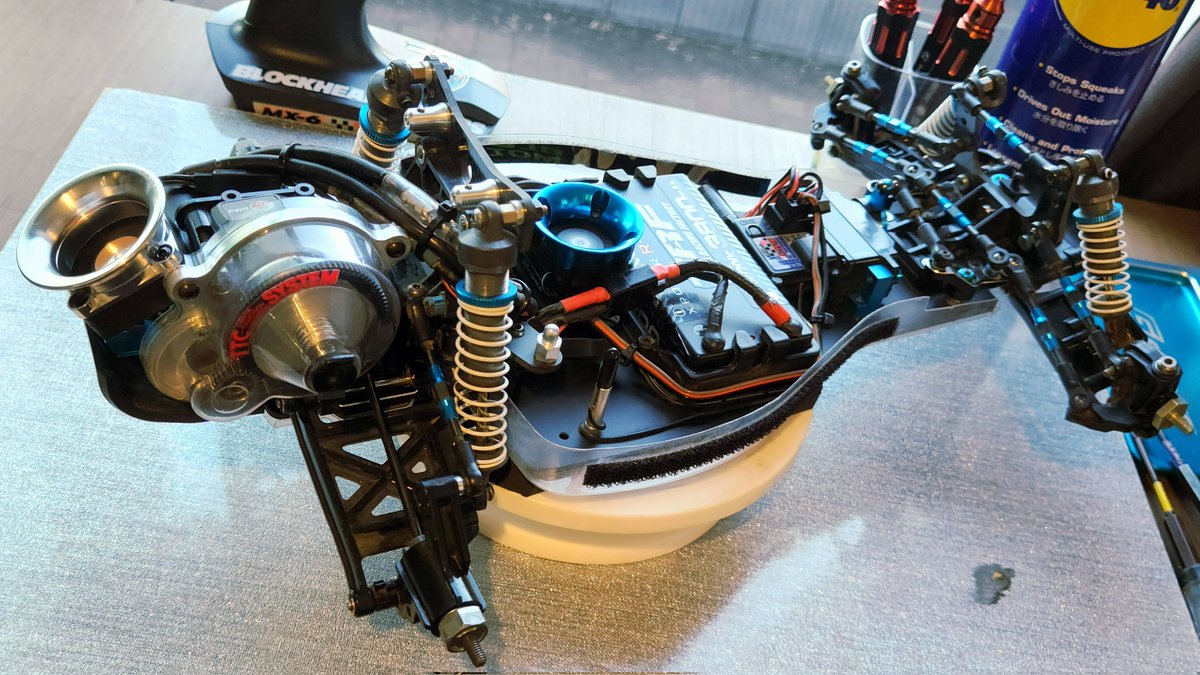 HW_TOP_SPEED's tweet photo. めったにやらないプラネタリーギア、アクスル周りのオーバホール🔧
ESCとモーターには夏用の高速ファン＋ファンネルを装着🌀
ランタイムが延びるか検証
#タミヤRC #スーパーアスチュート https://t.co/5VBfIJP7Fw