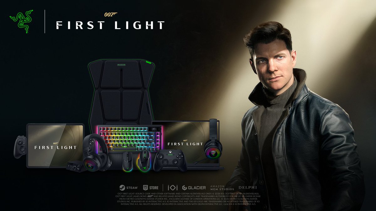 RazerES's tweet photo. 007 First Light ya está disponible. Empieza la misión: https://t.co/6wQPKzhCvC

Sigue a Bond antes convertirse en 007, con Razer Chroma RGB y Razer Sensa HD Haptics aportando iluminación reactiva y respuesta háptica en cada persecución y cada situación al límite.

Con un THX Game Profile ajustado a medida, cada misión tiene el paisaje sonoro que necesita.

#Razer #007FirstLight #RazerChromaRGB