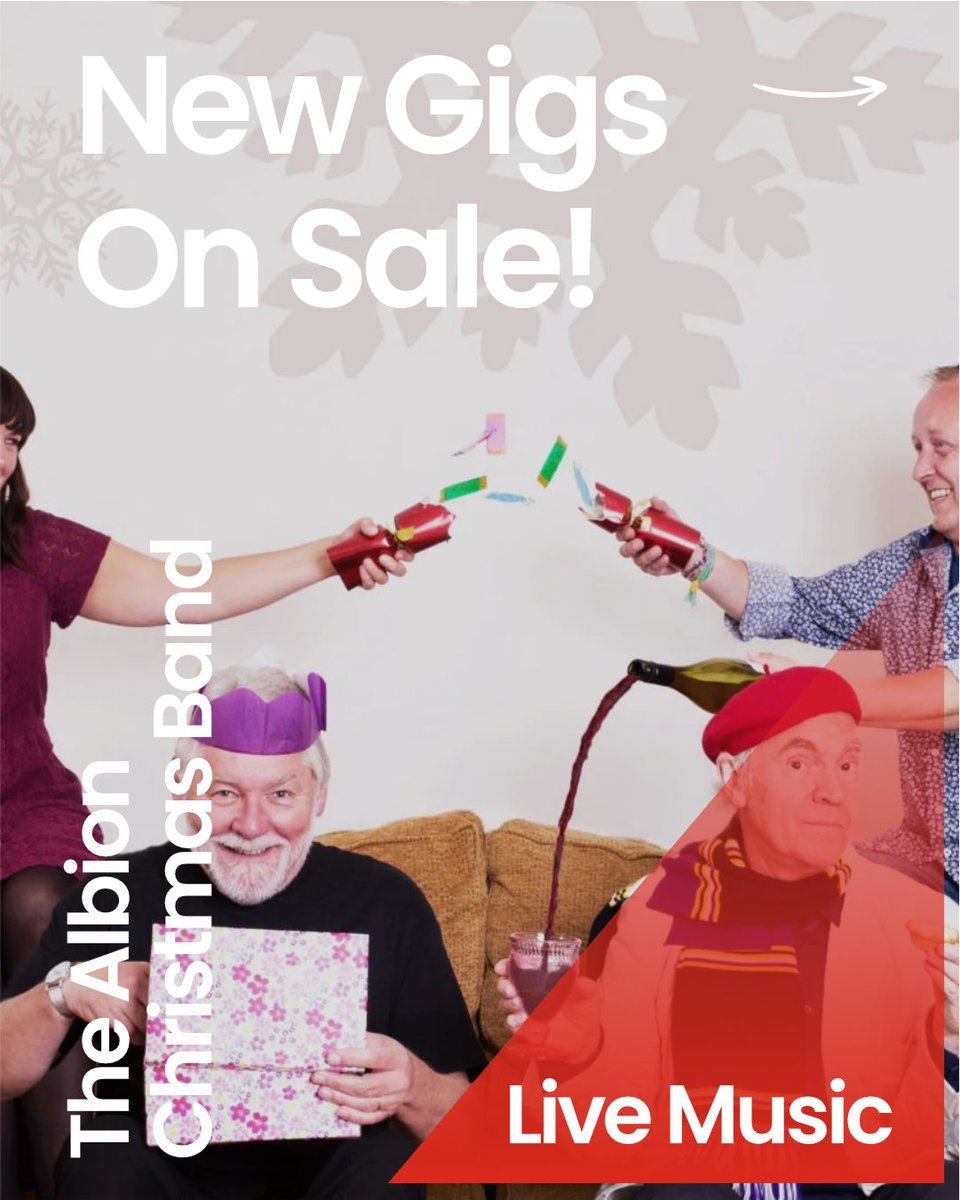 BACKendal's tweet photo. On sale this week!

The Albion Christmas Band - 11 December.

The Lancashire Hotpots 'Hotpotmania' - 19 December.

Ultimate Coldplay - 14 November.

'Wherever I Lay My Hat' songwriter Paul Young - 11 June 2027.

View our full live music programme here: https://t.co/BIhgxwaF5o https://t.co/eLQk0ERi5z